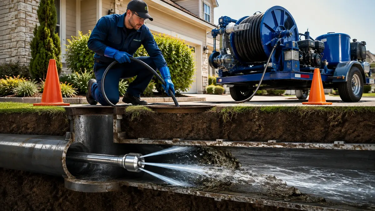 Main Sewer Line Hydro Jet Cleaning in Seaside