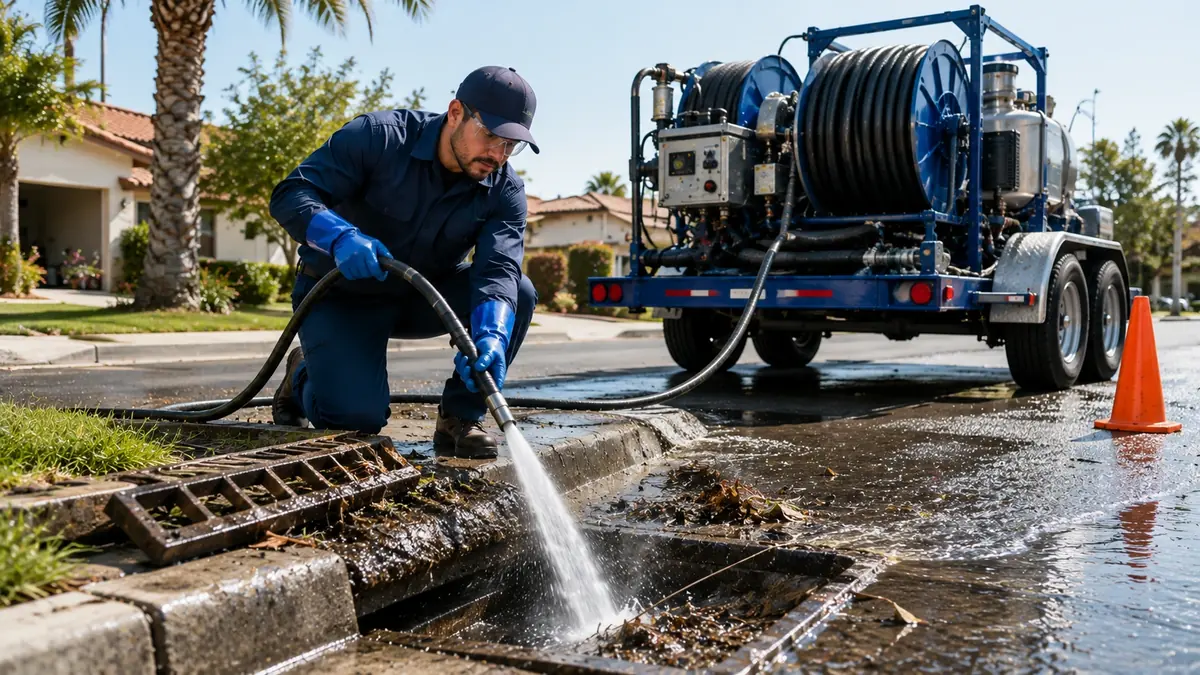 Storm Drain Hydro Jet Cleaning in Seaside