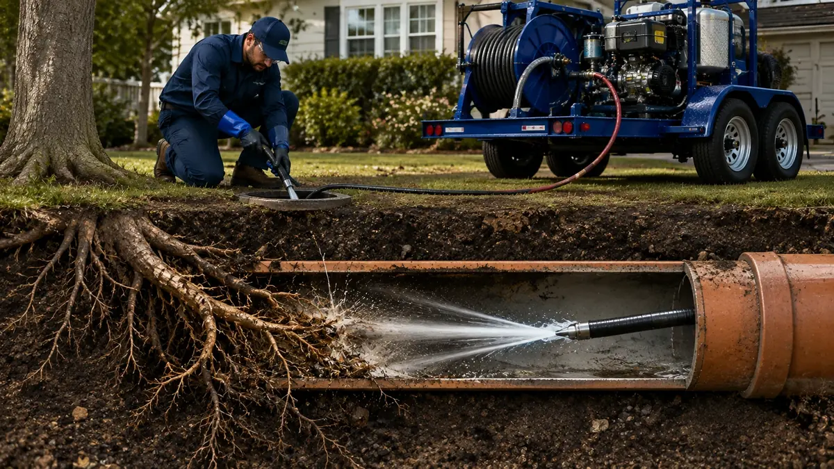 Tree Root Removal with Hydro Jetting in Seaside